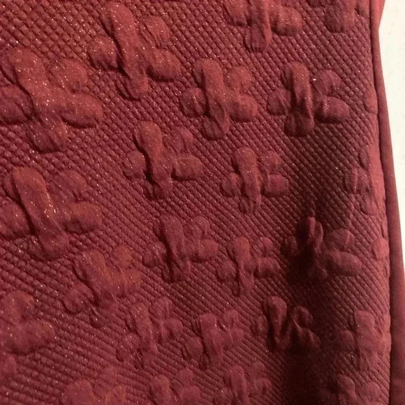 Blush by us Angels Girl’s Mini Dress Maroon Glitter Fabric Sz. 16 (No Belt) - Picture 7 of 10